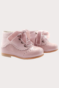 girls pink patent leather toddler boots